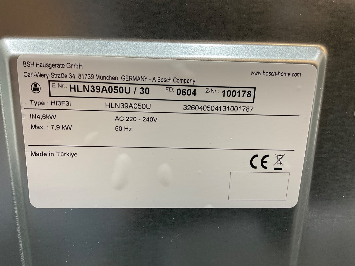 Bosch inductieformuis HLN39A050U - Serie 4 - RVS