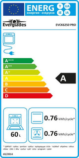 Everglades inductiefornuis EVCK6250 Pro Line - Mat Zwart