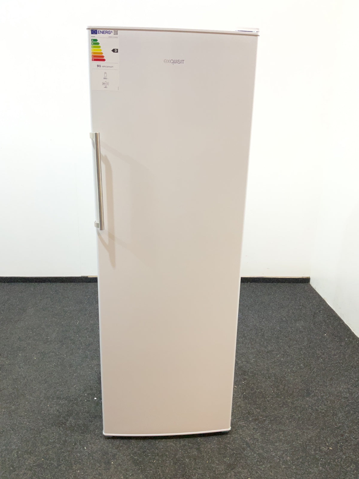 Exquisit koelkast KS350-V-H-040DW - Vrijstaand - Wit