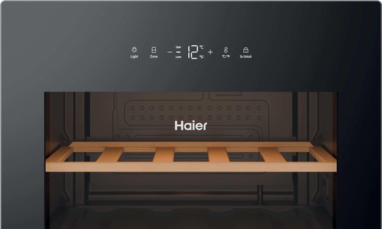 Haier wijnkoelkast HWS32GDG - 32 flessen - Zwart
