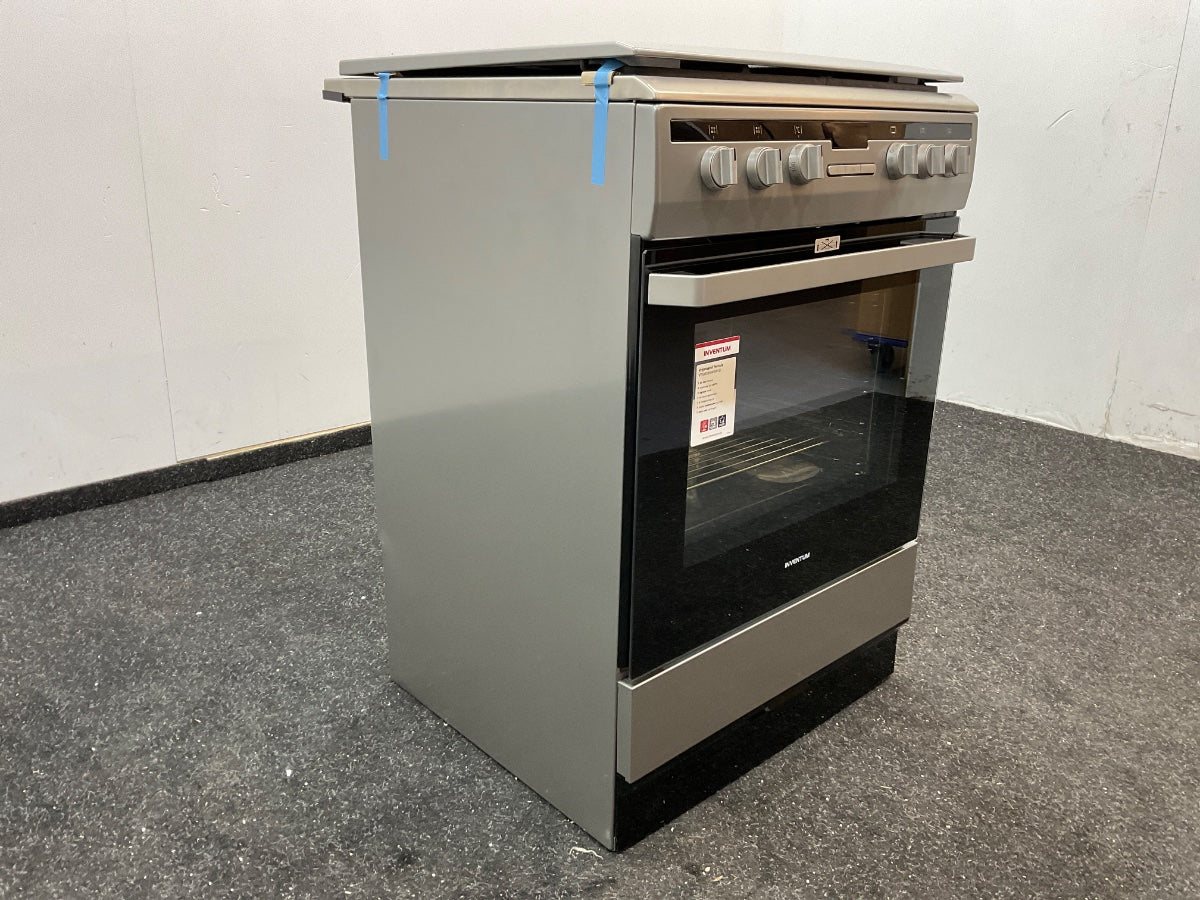 Inventum gasfornuis VFG6034WGRVS - Vrijstaand