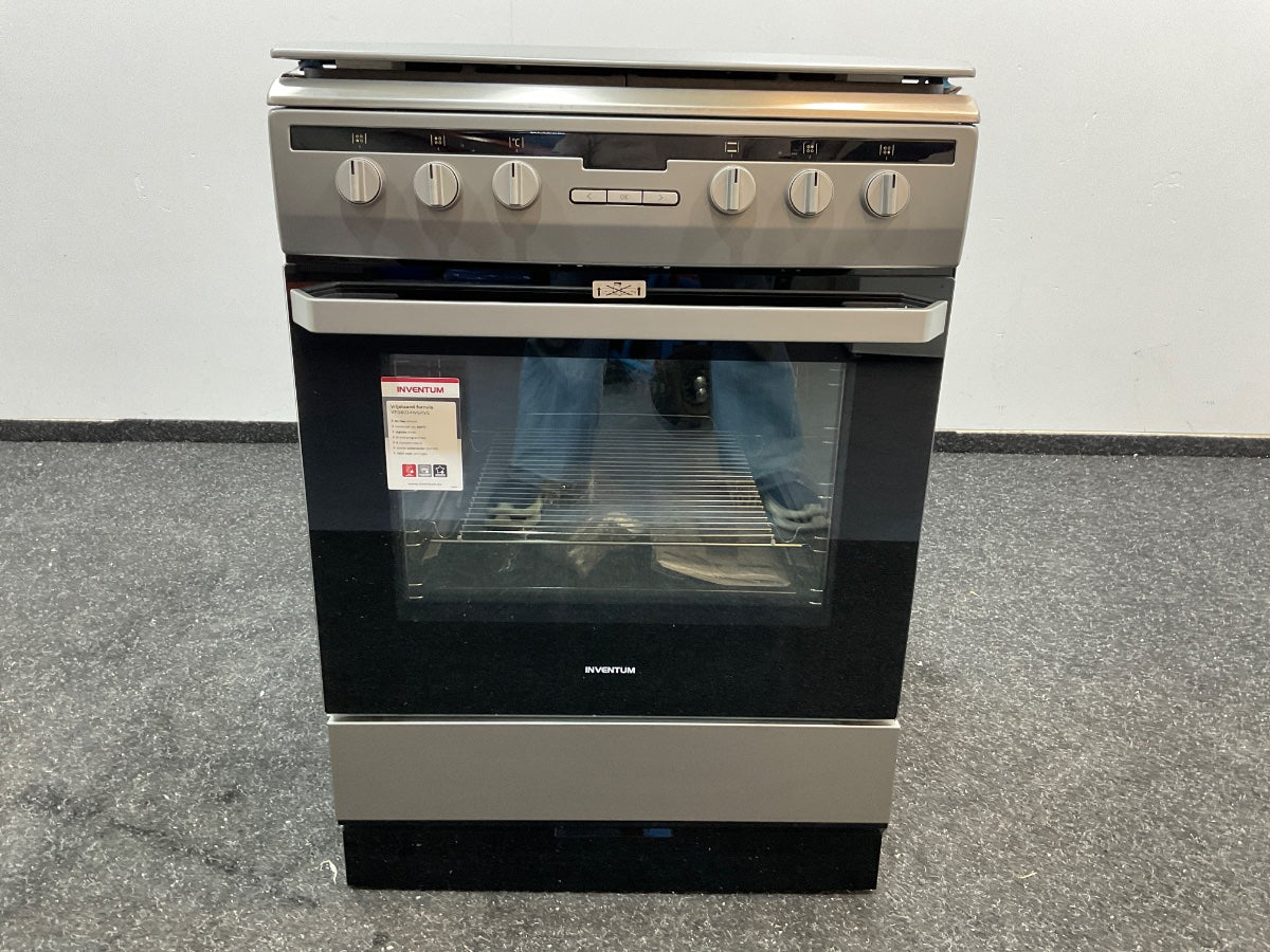 Inventum gasfornuis VFG6034WGRVS - Vrijstaand
