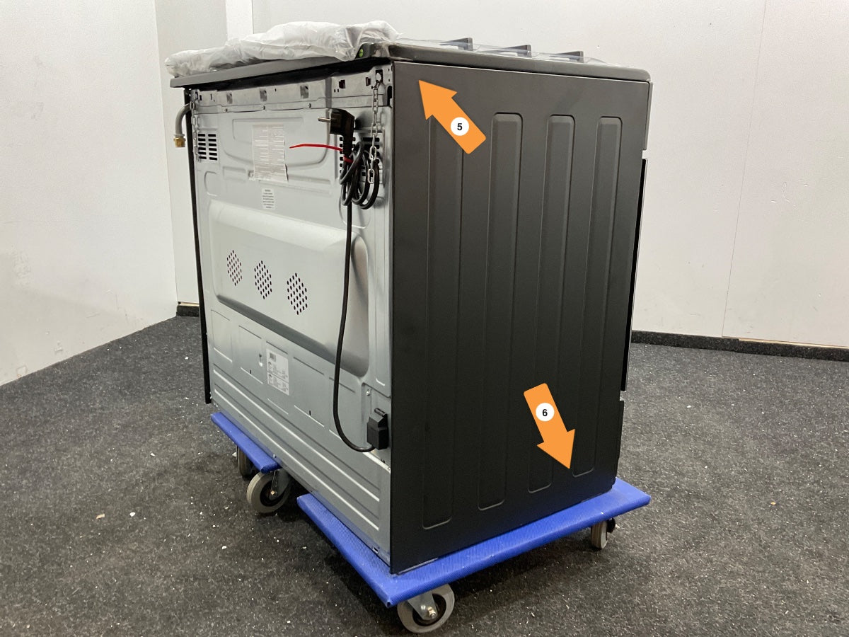Everglades gasfornuis EVCK9020 - Mat Zwart - 90cm