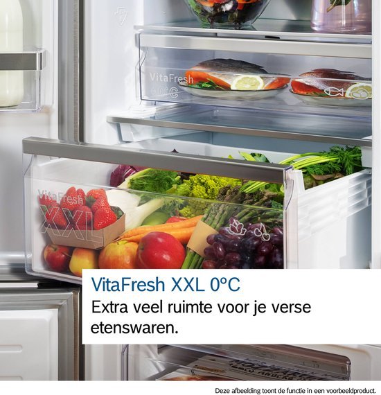 Bosch koelkast KGN492IAF - breed 70 cm - RVS