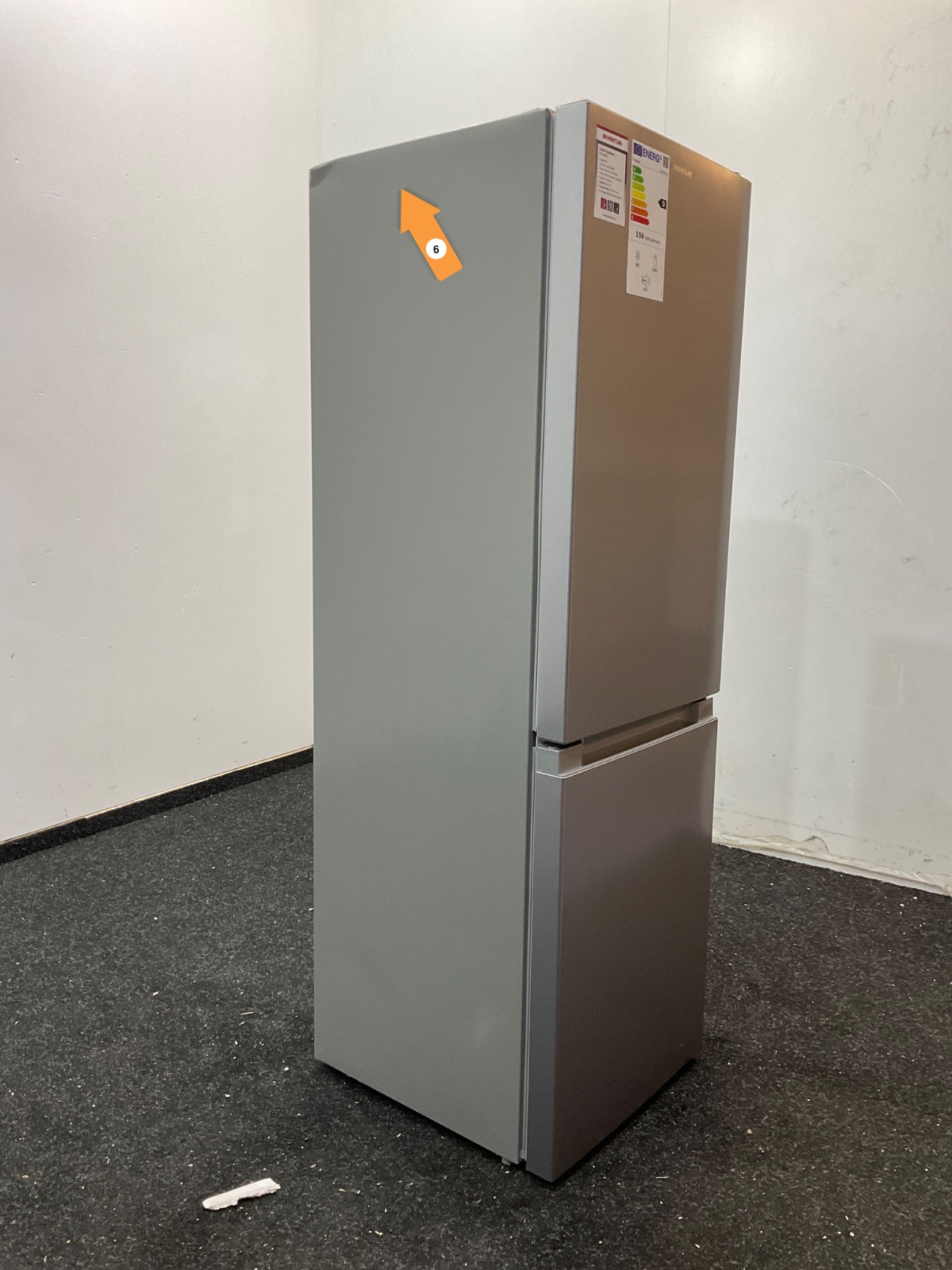 Inventum koelkast KV1500S - Vrijstaand - Zilver