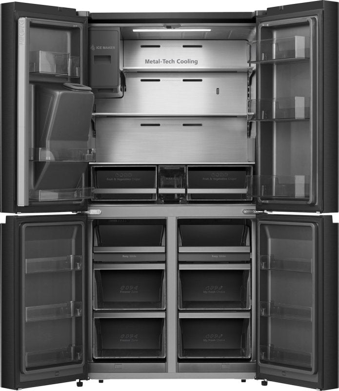 Hisense Amerikaanse koelkast RQ760N4SBFE - Zwart