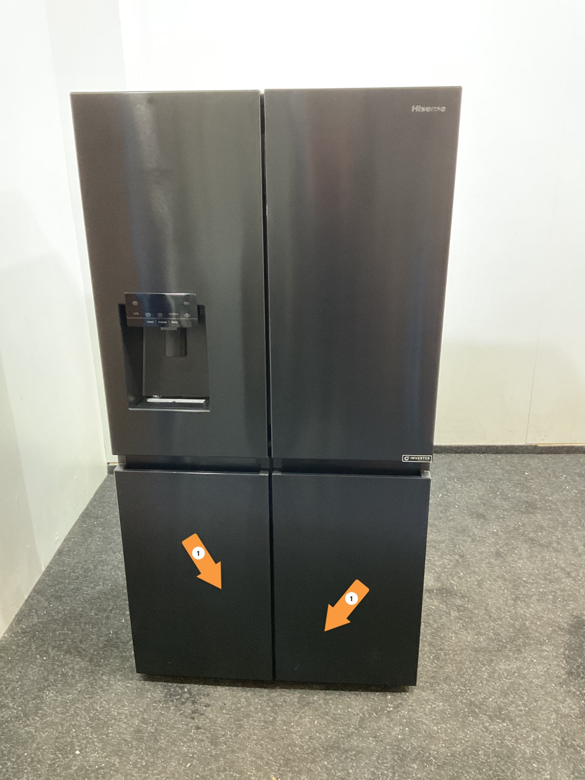 Hisense Amerikaanse koelkast RQ760N4SBFE - Zwart
