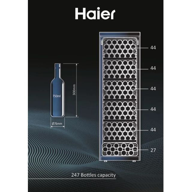 Haier wijnklimaatkast HWS247FDU1 - Zwart