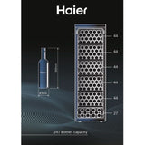Haier wijnklimaatkast HWS247FDU1 - Zwart