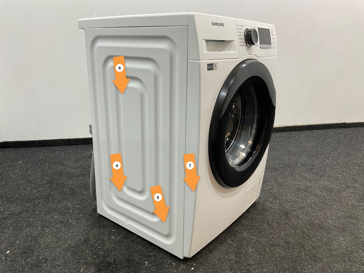 Samsung wasmachine WW90TA049AE - Wit