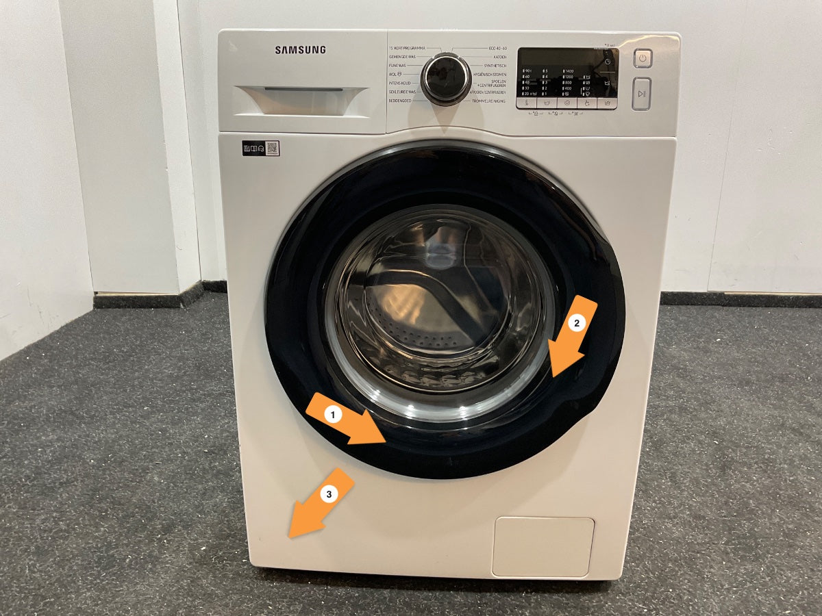 Samsung wasmachine WW90TA049AE - Wit