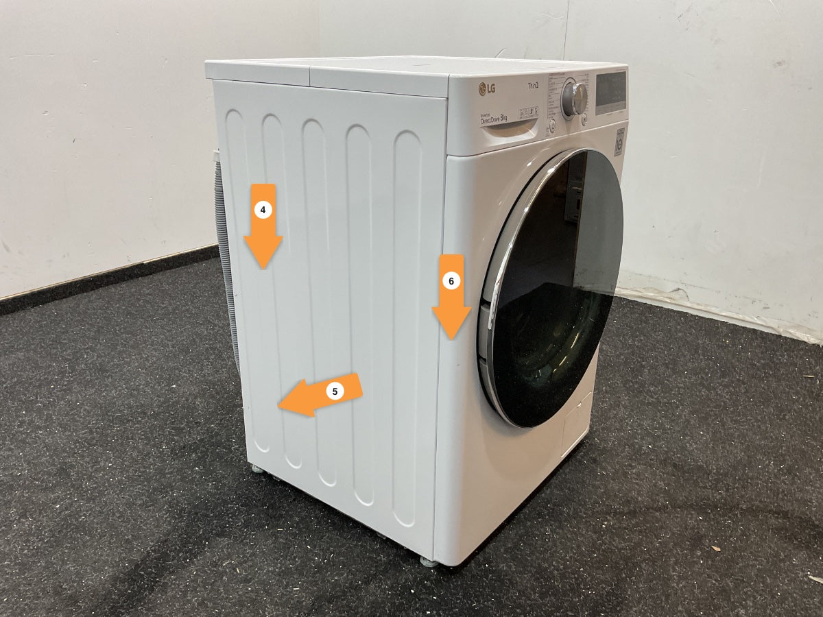 LG wasmachines GC3V708S2 - 8Kg - 1400 rpm - Wit