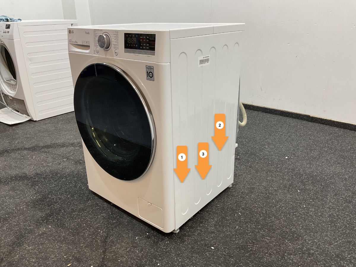 LG wasmachines GC3V708S2 - 8Kg - 1400 rpm - Wit