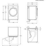 AEG warmtepompdroger T8DBE86W - 8kg - Wit