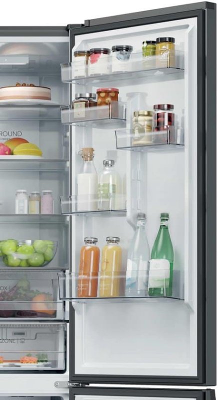 Haier koelkast HDPR3620ANPD - Donker RVS