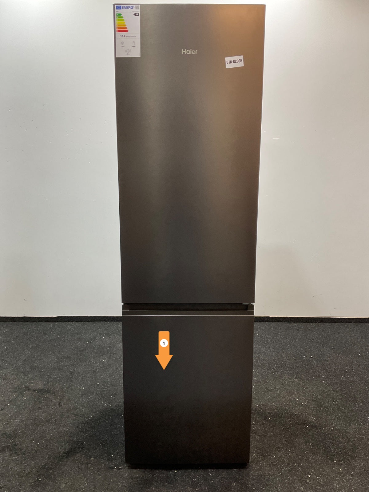 Haier koelkast HDPR3620ANPD - Donker RVS