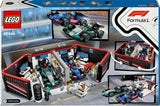 LEGO City F1 garage met Mercedes-AMG en Alpine auto's - 60444