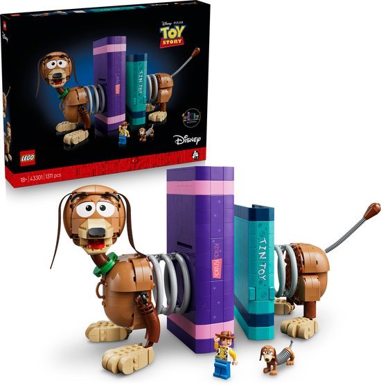 LEGO Disney en Pixar Toy Story Slinky Hond Boekensteunen Bouwpakket voor Volwassenen - 43301