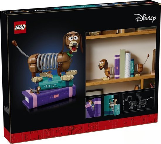 LEGO Disney en Pixar Toy Story Slinky Hond Boekensteunen Bouwpakket voor Volwassenen - 43301