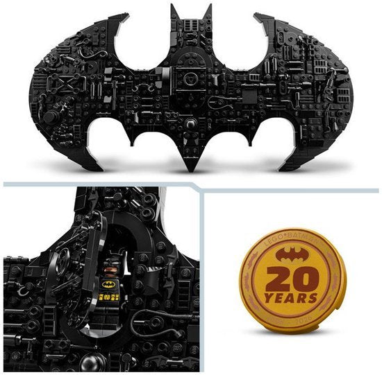 LEGO DC Batman: Batman Logo Superhelden Bouwpakket voor Kinderen en Kinderkamer Decoratie 76330