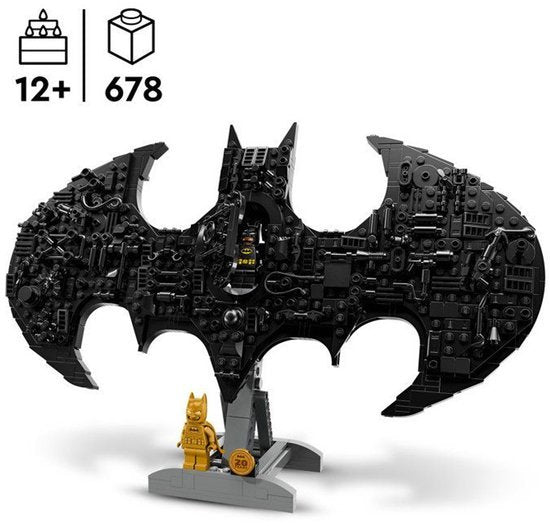 LEGO DC Batman: Batman Logo Superhelden Bouwpakket voor Kinderen en Kinderkamer Decoratie 76330