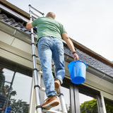 ALDORR Home - Telescoopladder 3,20 meter - met Stabilisatievoet en Soft closing