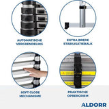 ALDORR Home - Telescoopladder 3,20 meter - met Stabilisatievoet en Soft closing