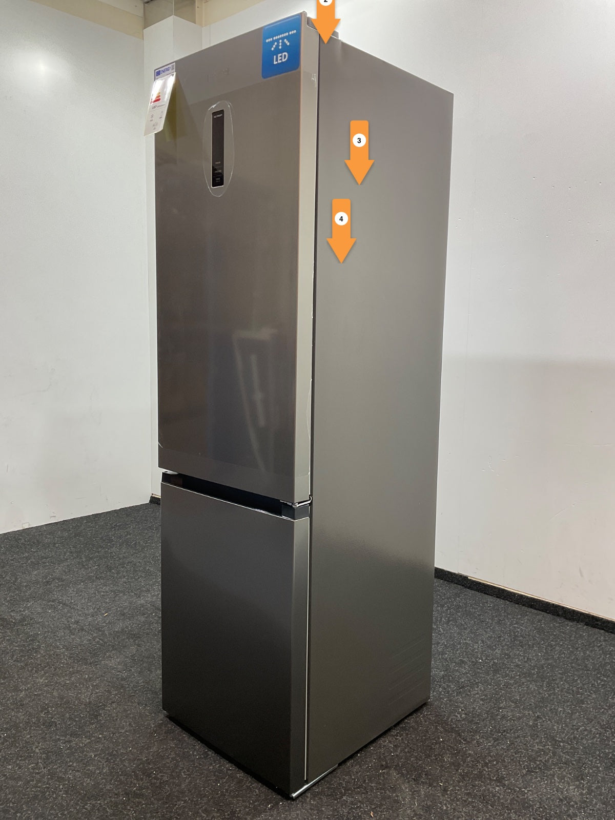 Frilec koelkast BONN388-NFD-040AIN - No Frost - Inox