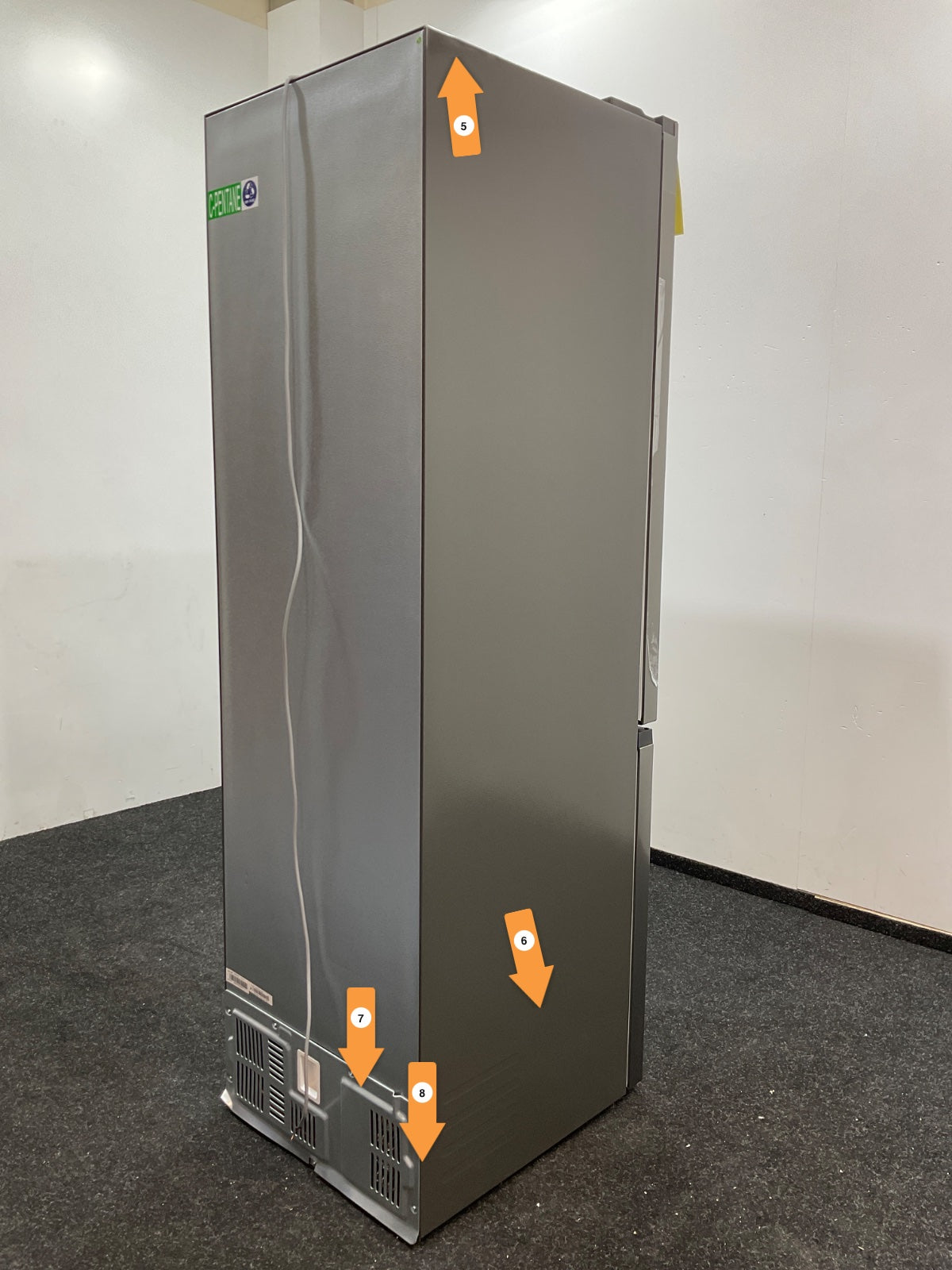 Frilec koelkast BONN388-NFD-040AIN - No Frost - Inox