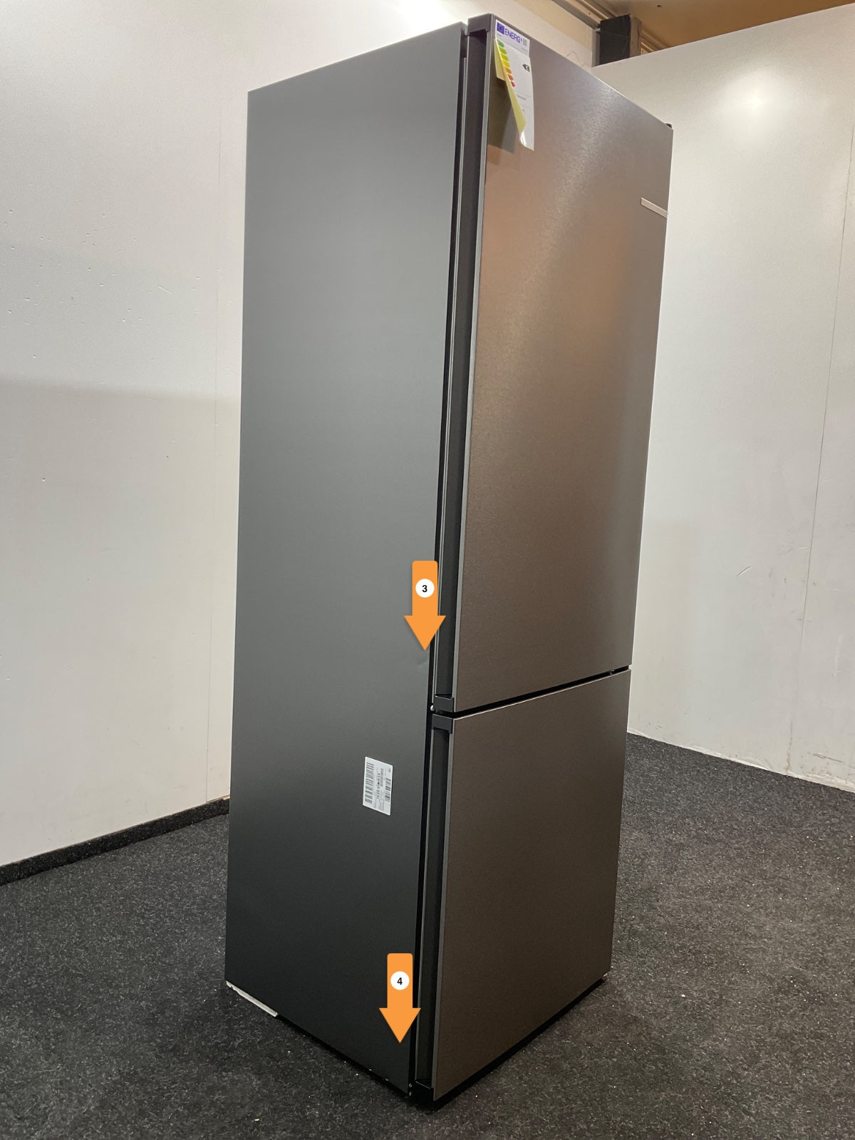 Bosch koelkast KGN492XCF - Serie 4 - Zwart