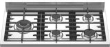 Everglades gasfornuis EVCK9050 Pro - Zwart Glas & RVS