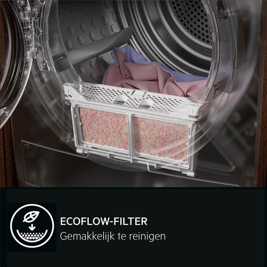 AEG warmtepompdroger TR958H4B EcoLine - 9000 serie 