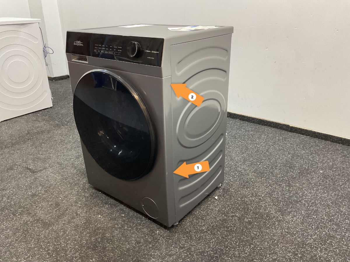 Everglades wasmachine EVWM91412AG - Titanium Grijs