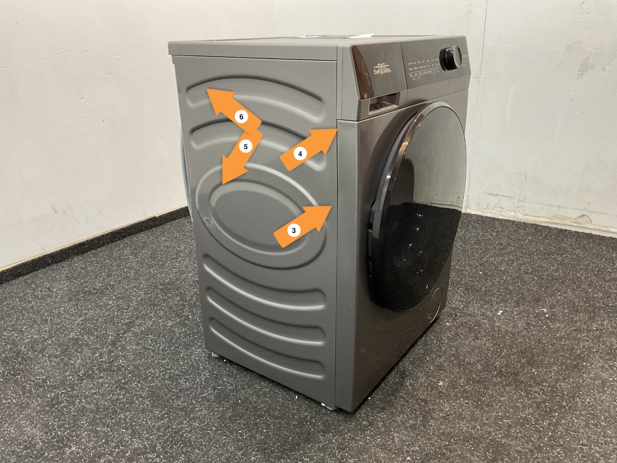 Everglades wasmachine EVWM91412AG - Titanium Grijs