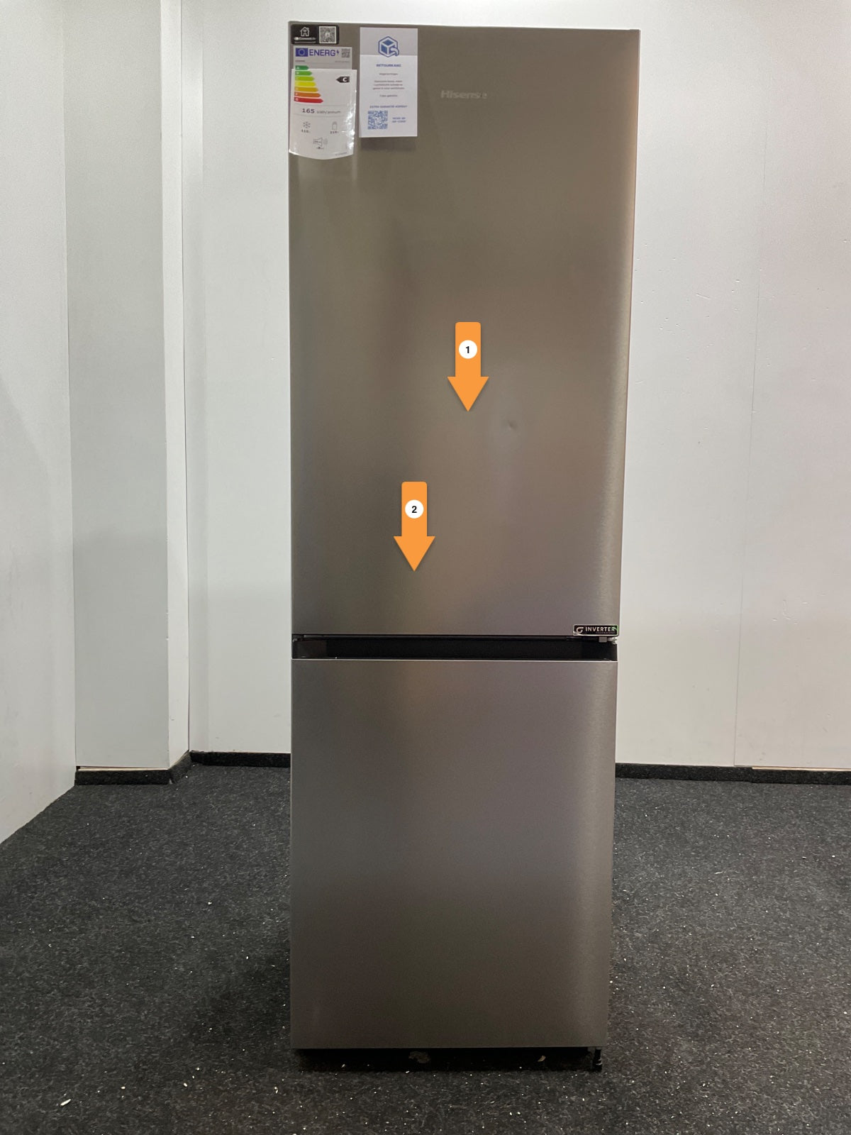 Hisense koelkast RB3K330SAIC - RVS