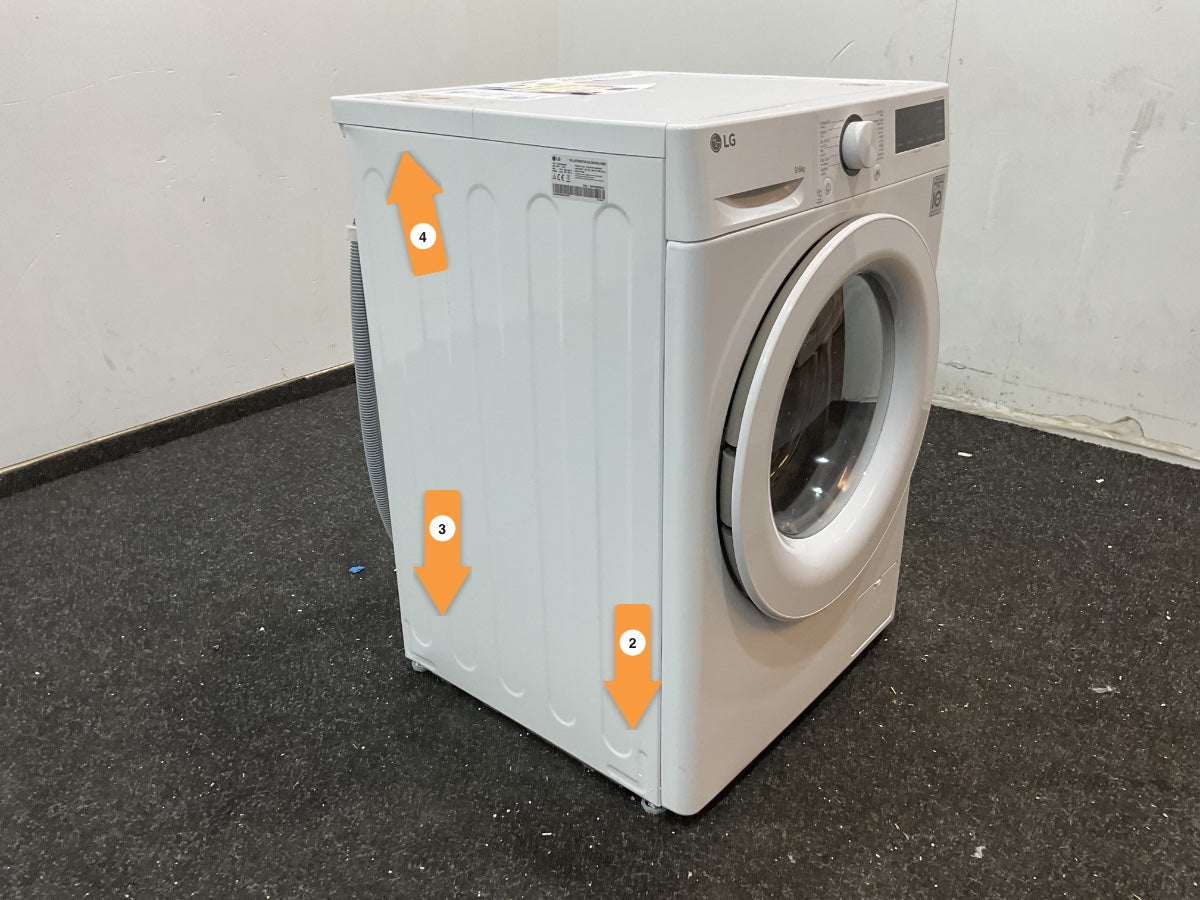 LG was-droogcombinatie F4DR3096N3W - Wit