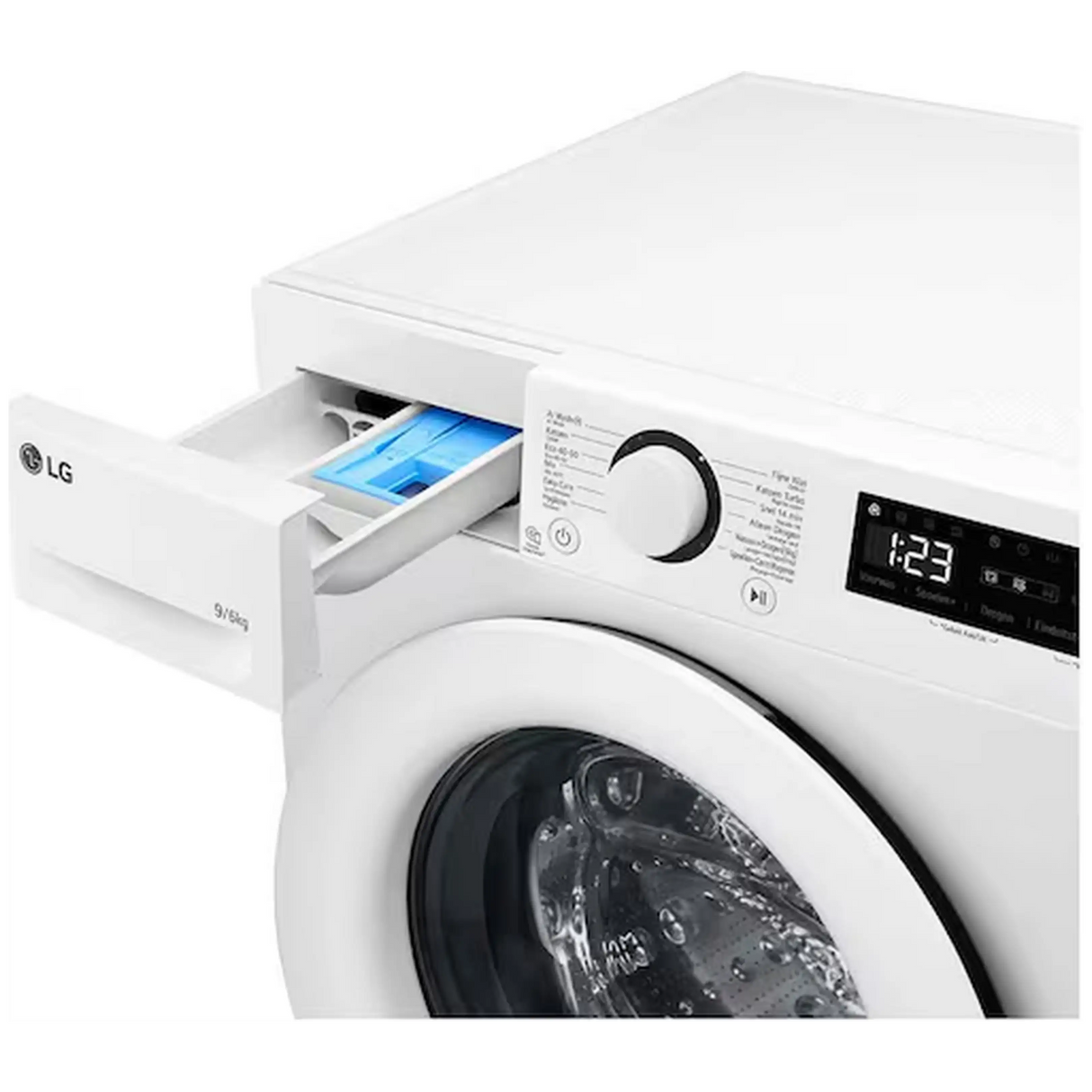 LG was-droogcombinatie F4DR3096N3W - Wit