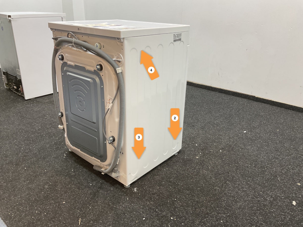 LG was-droogcombinatie F4DR3096N3W - Wit