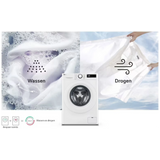 LG was-droogcombinatie F4DR3096N3W - Wit