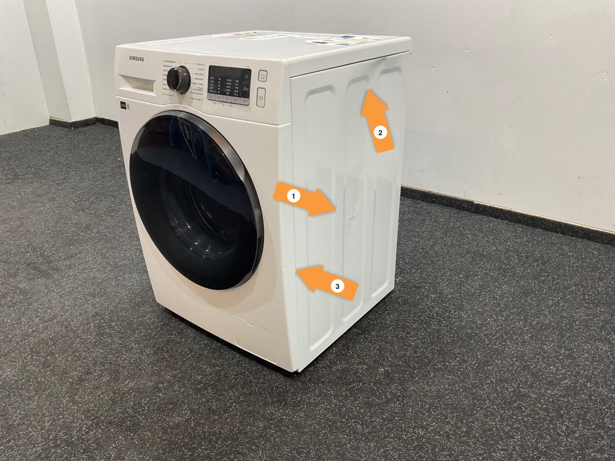 Samsung was-droogcombinatie WD80TA049BE - Wit