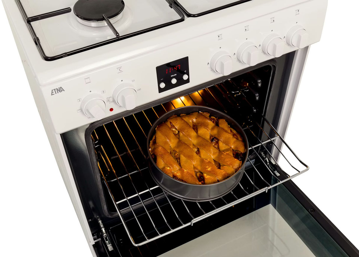 ETNA gasfornuis FGV561WIT - met elektrische oven - Wit