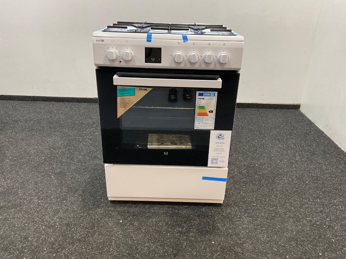 ETNA gasfornuis FGV561WIT - met elektrische oven - Wit