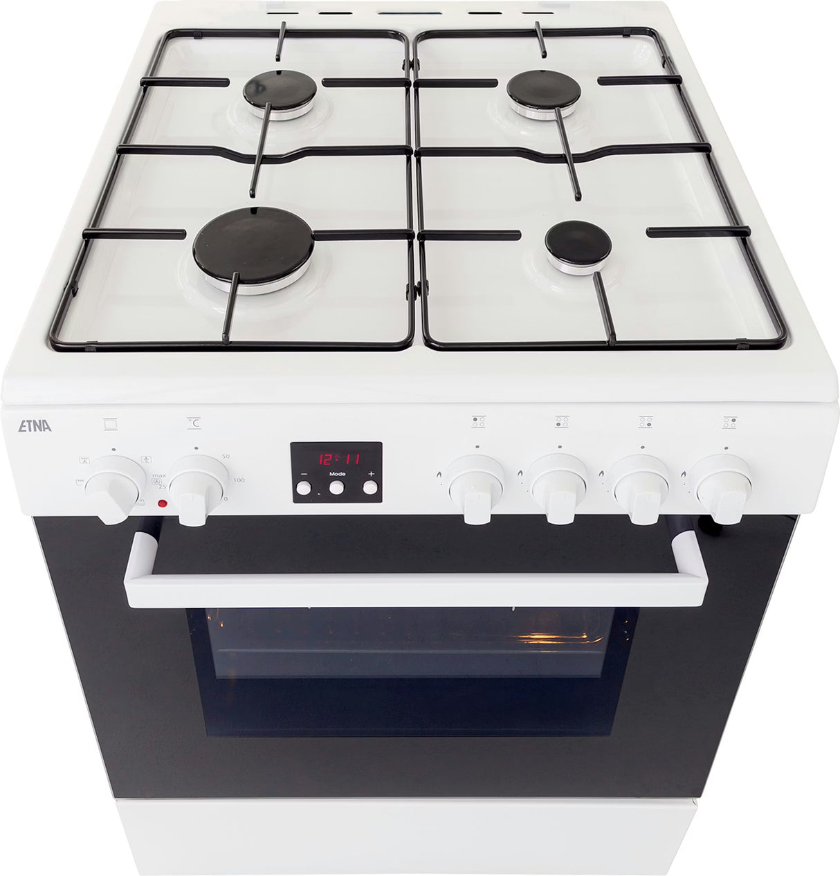 ETNA gasfornuis FGV561WIT - met elektrische oven - Wit