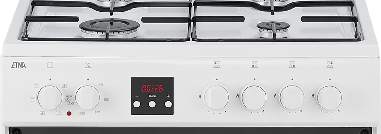 ETNA gasfornuis FGV561WIT - met elektrische oven - Wit