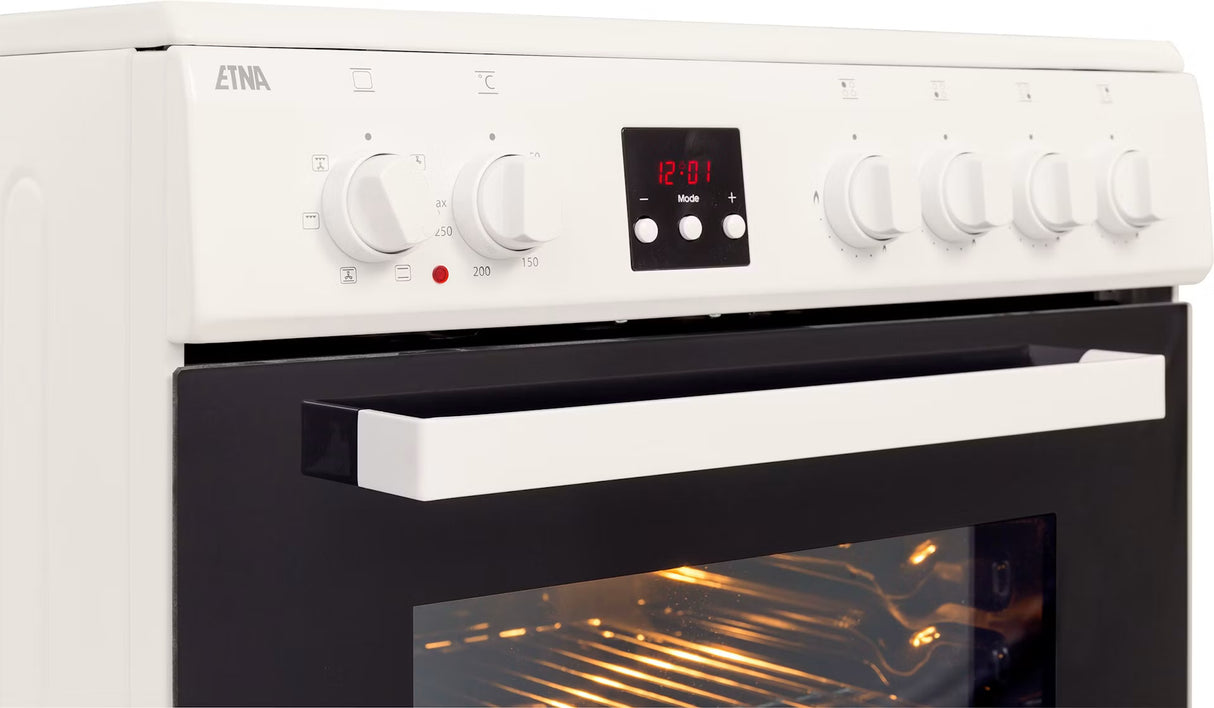 ETNA gasfornuis FGV561WIT - met elektrische oven - Wit