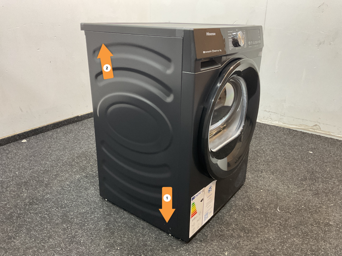 Hisense warmtepompdroger DH3S902BBCC - 9 kg - Zwart