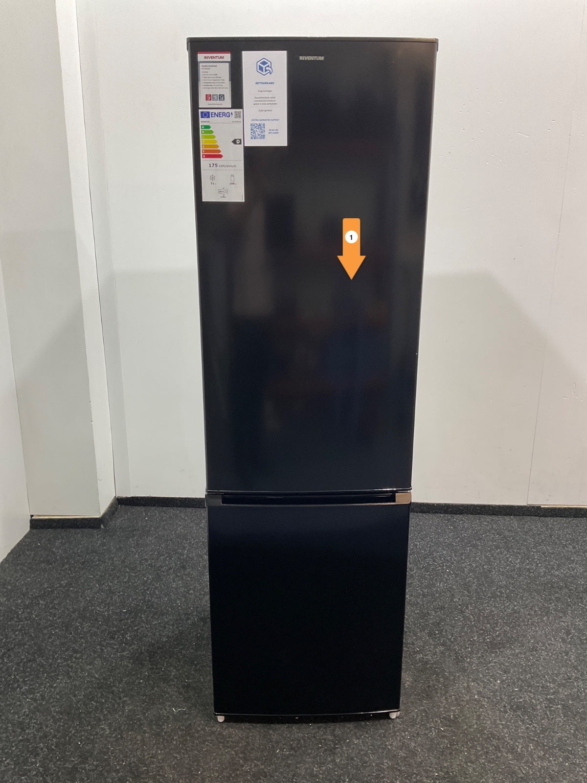 Inventum koelkast KV1808B - Vrijstaand - No Frost