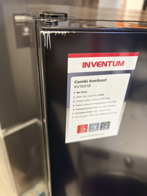 Inventum koelkast KV1501B - Vrijstaand - Zwart