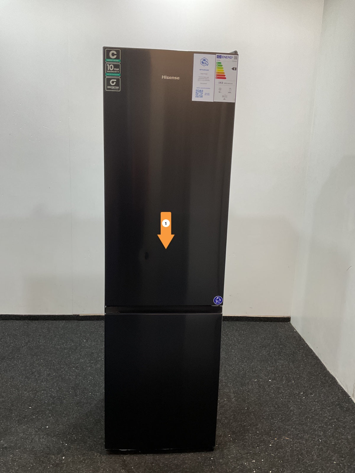 Hisense koelkast RB440N4AFC - Zwart 