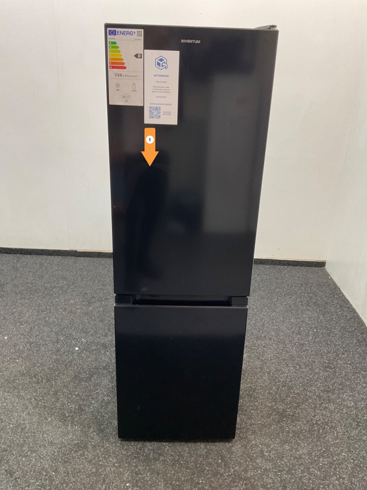 Inventum koelkast KV1500B - Zwart